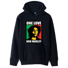 Bob Marley One Love Mellow Mood Cigarette Smoking Black White Silhouette Rock Me Girls Woman Hoodie Autumn Winter Fleece ZIIART 2024 - buy cheap