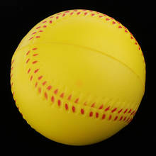 Lanzador's Softball de entrenamiento suave, pelota de béisbol para práctica amarilla de espuma PU, duradera y práctica 2024 - compra barato