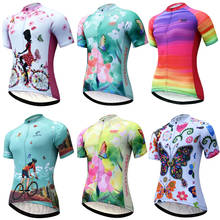 New Design 2022 Cycling Jersey Women Breathable Short Sleeve Bike Jersey  Tops Qick-dry Maillot Ciclismo Bicycle Shirts Wholsale 2024 - buy cheap