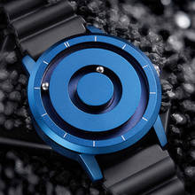 Creative Watch Men Eutour Blue Rose Gold Black Sliver Magnetic Ball Metal Multinational Watch Men's Rubber Sports Male Clock 2024 - buy cheap