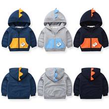 Spring Autumn Cotton Children Jackets Infant Cute Zipper Hooded Outerwear Kids Casual Clothing Boys Cartoon Coat 2-7 Years 2024 - buy cheap