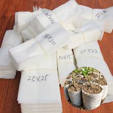 Aeration Different Sizes Biodegradable Eco-Friendly 100PCS/Lot Plant Grow Bags Nursery Bags Non-woven Seedling Pots 2024 - buy cheap