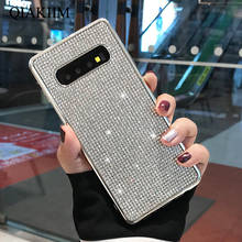 Модный Блестящий полностью Алмазный чехол для Samsung S20 Ultra S10 S10E Etui Galaxy S8 S9 Plus, мягкий чехол со стразами, чехлы для телефонов 2024 - купить недорого