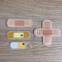 1 Piece Bandage Embroidery Repair Patches Bag Jacket Jeans Cartoon Iron On Patches for Clothes Small Glue Sticker 2024 - buy cheap