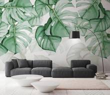 Beibehang пользовательские обои ручная роспись черепаха ракушки тропические растения фон стены гостиной спальни 3d обои 2024 - купить недорого