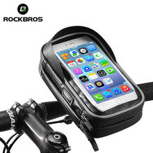 ROCKBROS Cycling Bike Bicycle Phone Bag 6.0 Inch Rainproof TPU Touch Screen Bike Cell Phone Handlebar Bag MTB Frame Pouch Case 2024 - buy cheap