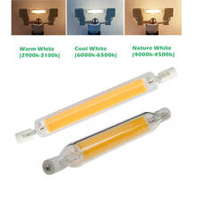 Bombilla LED COB R7S de 118mm y 78mm, tubo de cristal regulable, 15W, 30W, luz de maíz, reemplazo de lámpara halógena, foco AC 220V 230V R7S 2024 - compra barato