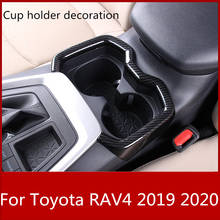 Cubierta embellecedora de marco de caja de cambios para Toyota RAV4 2019 2020, compartimento central con Detector de ABS, 1 unidad 2024 - compra barato