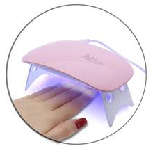 6W Pink Nail Dryer Machine UV LED Lamp Portable Micro USB Cable Home Use Nail UV Gel Varnish Dryer 3 LED Lamp Nail Art Tools 2024 - buy cheap