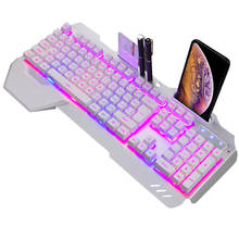 New Keyboard Magnetic Adsorption Hand Rest Tablet Desktop Wired Gaming Keyboard 16-Color RGB LED Backlight Waterproof 2024 - buy cheap