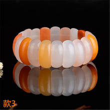 Natural Hetian jade gemstone coloful natural jade bracelet for women men  jade bangle  jade beads bracelets 2024 - buy cheap