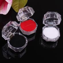 5pcs/lot 3 Color Options Jewelry Package Ring Earring Box Acrylic Transparent Wedding Packaging Jewelry Box Hot Sale 2024 - buy cheap