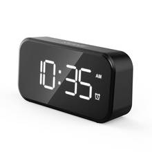 Reloj despertador Digital regulable, pantalla LED grande, interfaz USB, decoración de oficina en casa, reloj LED para cargar tu smartphone 2024 - compra barato