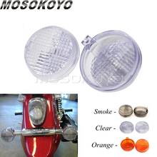 Lente de cubierta de luz para motocicleta Honda, cubierta de lente de luz para moto, Kawasaki Vulcan 1600 Classic / Nomad 1500 1600 1700, 2 uds. 2024 - compra barato