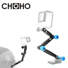 3 Way CNC Aluminium Mount Helmet Arm Extension Pole + Screw selfie stick for GoPro 9 8 10 SJCAM Xiaomi Yi 4K Go Pro Accessories 2024 - buy cheap