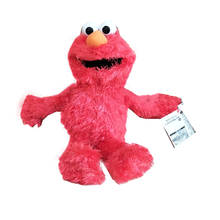 Crianças brinquedos de pelúcia enchidos elmo vermelho sesame rua 35cm bebê criança natal presente de aniversário 2024 - compre barato