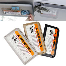 Emergency Car Sun Visor IC Card Clip Holder Storage Case CD Card Holder Pocket 2024 - buy cheap