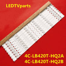 1 conjunto de barra de luz led 100% original e novo, 8 pçs, tcl 42e10, retroiluminação porcelana/0601b-01 4c-lb420t-hq2a/hq2b 2024 - compre barato