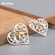 Bastiee Hearts Drop 925 Sterling Silver Earrings For Women Gifts Cute Earings Luxury Jewelry 2024 - buy cheap