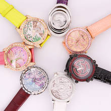 ¡Oferta! Melissa-Reloj de pulsera de cuero para mujer, accesorio de pulsera de moda, con cristales y otros tipos antiguos, con caja de regalo para chica 2024 - compra barato