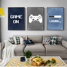 Video Game Wall Art Canvas Painting Nursery Boys Wall Decor , Gaming Party Poster Prints Child Boy Gifts Gaming Room Decoration 2024 - buy cheap