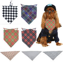 Lenço triangular com cadarço, toalha para saliva, cachorro, gato, pequeno e grande, tecido de moda 2024 - compre barato
