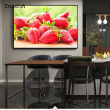 Embelish 1 Pieces HD Print On Canvas Strawberry Fruits Paintings For Living Room Modern Home Decor Pictures Kitchen Wall Posters 2024 - buy cheap