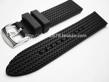 Silicone Rubber watch strap 22mm watchband watch band Diving waterproof bracelet Black soft Wristband quality Strap Accessories 2024 - buy cheap