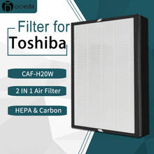 Filtro de ar hepa compatível com 2 em 1, filtro de substituição de carbono para purificador de ar toshiba embutido 2024 - compre barato