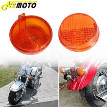 Lente de señal de giro naranja para motocicleta, cubierta de luz Inidcator para Honda Cruiser Shadow ACE, Kawasaki Vulcan 2000 1600 Classic Nomad 2024 - compra barato