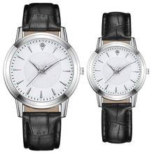 Relógio de quartzo com pulseira de couro, relógio casual luminoso para casal 2024 - compre barato