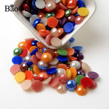 3/4/5/6/7/8/9/10/12mm Round Mixed Stone Crafts Beads Embellishment Flatback Cabochon Scrapbooking DIY Decoration Accessories 2024 - buy cheap