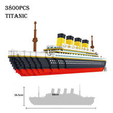 3800 Pieces Diamond Bricks Titanic Boat Model Mini Building Blocks City Ship Educational Toys Children Juguetes Xmas Gift 2024 - buy cheap