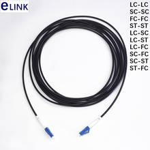 Cables de conexión de fibra óptica blindados 80mtr 1C LSZH impermeables LC SC FC 1 core Patch plomo FTTA jumper blindado para exteriores SM SX OD = 3,0mm 2024 - compra barato