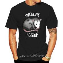 Новая мужская футболка с принтом, хлопковая Футболка с круглым вырезом и короткими рукавами, 2021 стильная Удивительная женская футболка Possum Opossum 2024 - купить недорого