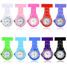 Plastic Nurses Watches Doctor Portable Clip-on Fob Watches Brooches Candy Color Nurse Girls Watch Quartz Movement With Clip 2024 - buy cheap