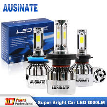 LED H4 H7 H1 H11 H3 H8 H9 9005 HB3 9006 HB4 881 Bulb Silver Chrome Fog Light 6500K 72W 8000Lm LED Headlight Lamps Bulbs For Car 2024 - buy cheap