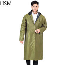 Chubasquero de lona para senderismo al aire libre para hombres adultos, ropa de lluvia larga siamesa, Poncho de trabajo grueso amarillo militar, chaqueta de lluvia 2024 - compra barato