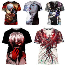 Mamba-Camiseta de Manga corta con estampado 3D para hombre y mujer, camisa de Anime Tokyo Ghoul, Cosplay, globo ocular de terror, ropa de casa Unisex 2024 - compra barato