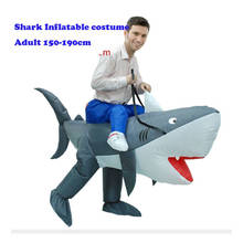 Adult Ride Costume Inflatable Shark Children Cosplay Costumes Animal Festival Party Supplies Fancy Dress Halloween Carnival Suit 2024 - buy cheap