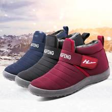 Bota de neve unissex, novos sapatos femininos de inverno, quentes, à prova d'água e antiderrapantes, sapatos casuais de cano baixo 2024 - compre barato
