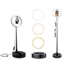 Anillo de luz LED de 26cm y 10 pulgadas para selfis, lámpara de anillo para mejorar el Flash de la fotografía, la cámara de vídeo y la foto, el teléfono, para YouTube en vivo 2024 - compra barato