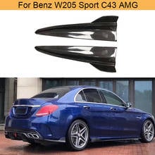 Car Rear Bumper Splitters For Mercedes-Benz C Class W205 Sport C43 AMG Coupe Sedan 2015 - 2019 Car Rear Splitters Spoiler 2024 - buy cheap