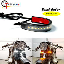 Gtinthebox-interruptor universal à prova d'água para moto, 1 peça, âmbar, led branco, seta, garfo, luz, para motocicleta 2024 - compre barato