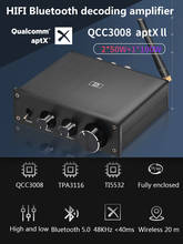 Decodificador dac hifi 2.1, amplificador de potência bluetooth 5.0 aptx ll opcional classe-d tpa3116, amplificador digital de som para casa 2024 - compre barato