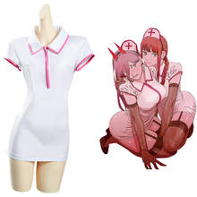Chainsaw Man Makima Cosplay Power Nurse Uniform Dress Cosplay Costume Outfits Halloween Carnival Suit 2024 - buy cheap
