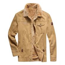 Chaqueta militar de lana gruesa para hombre, abrigo cálido de talla grande 5XL, prendas de vestir, GCM020 2024 - compra barato