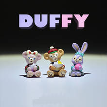 Disney 1set Mini Duffy Bear ShellieMay And  StellaLou Figure Toys Collection Room Cake Decoration Diy Decorative Materials 2024 - buy cheap