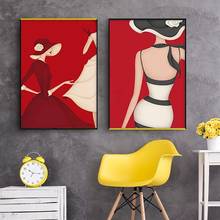 5D Diamond Painting Art Woman Red Dress Series DIY Full Circle Diamond Painting Embroidery Mosaic Home Decoration Painting 2024 - buy cheap