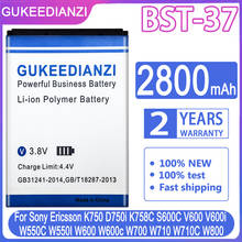BST-37 de batería de 2800mAh para teléfono Sony, compatible con los siguientes modelos: K750, D750i, K758C, S600C, V600, V600i, W550C, W550I, W600, W600c, W700, W710, W710C y W800 2024 - compra barato